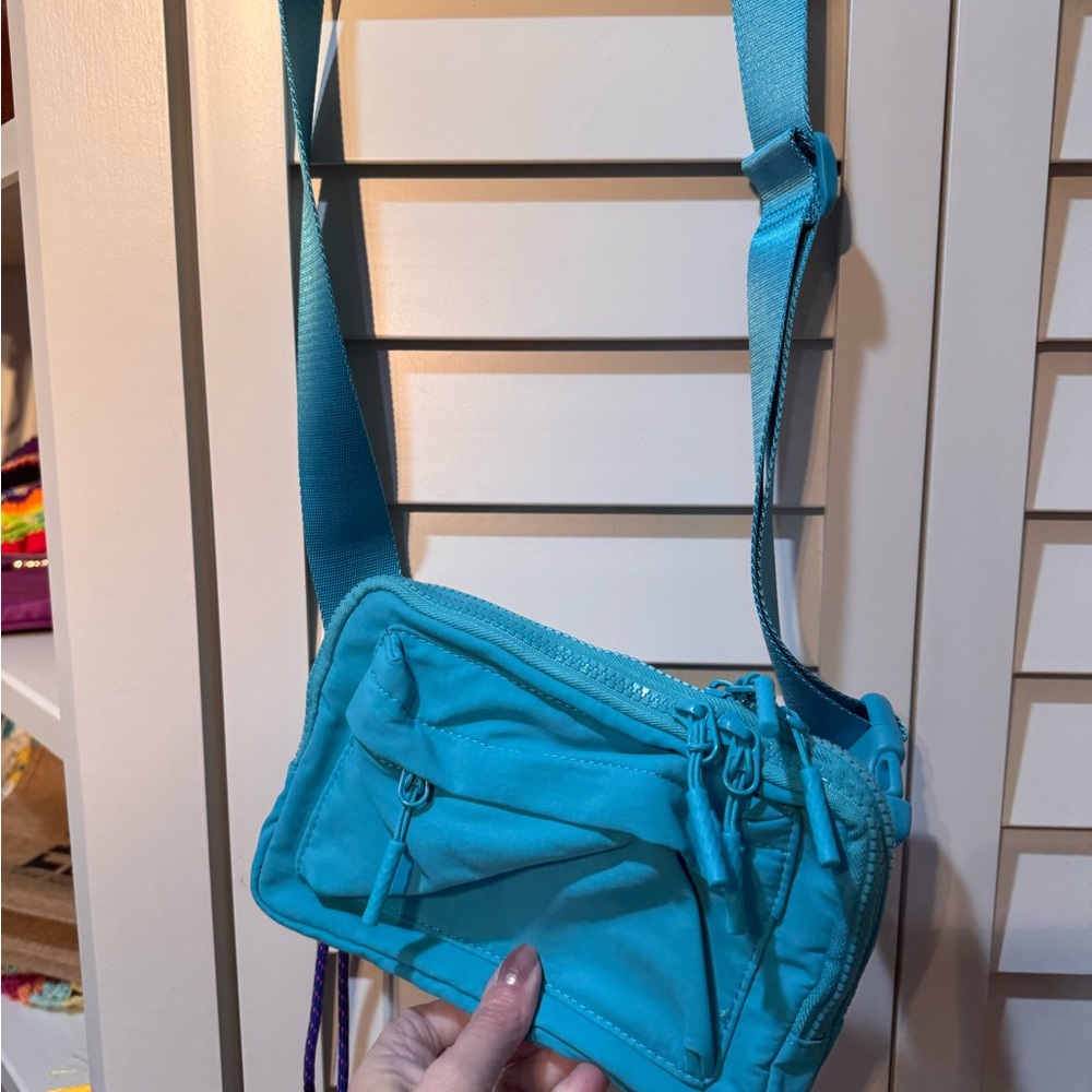Teal Multipocket Crossbody Bag - image 3